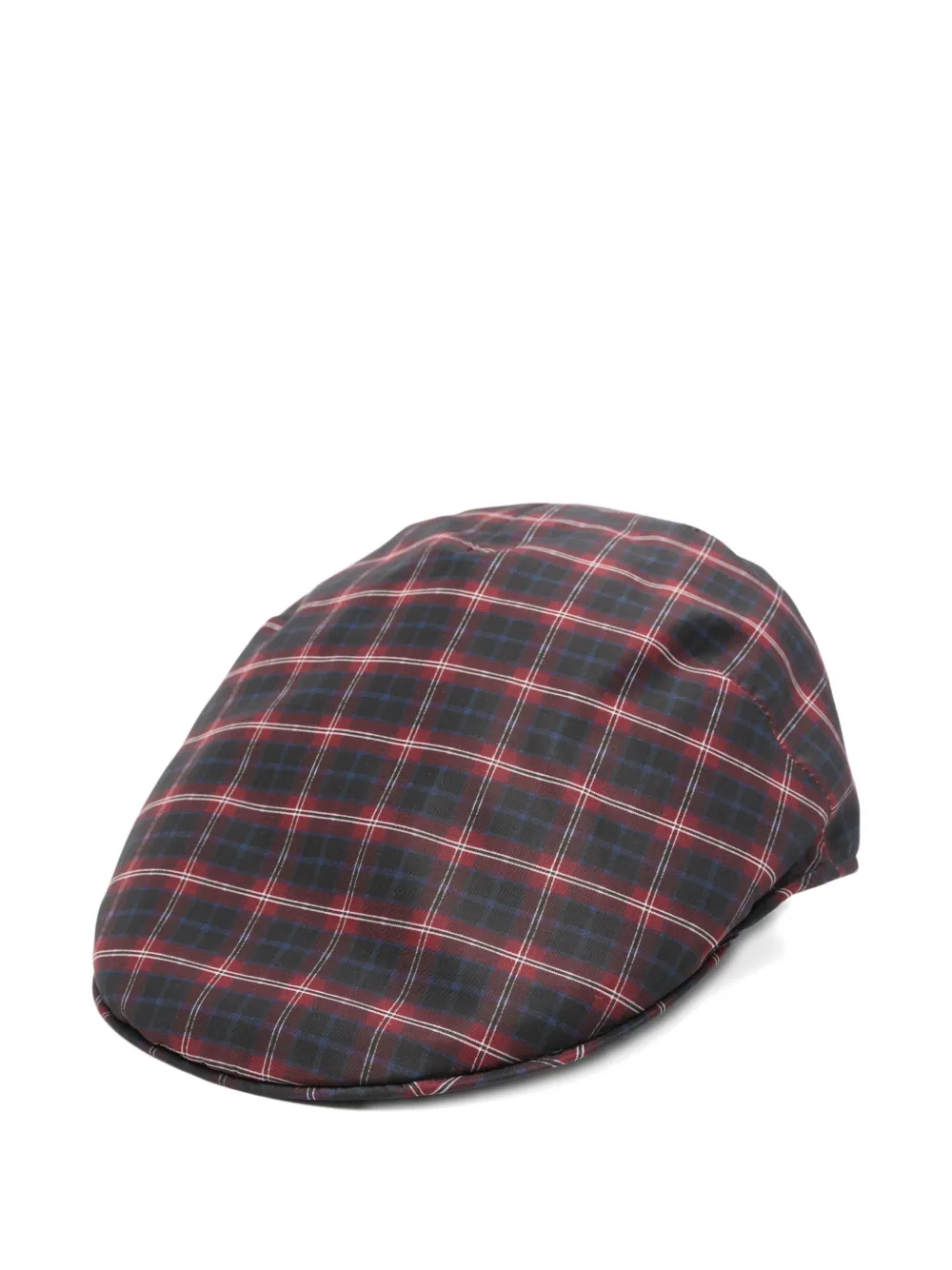 Borsalino checked cotton hat - Blu