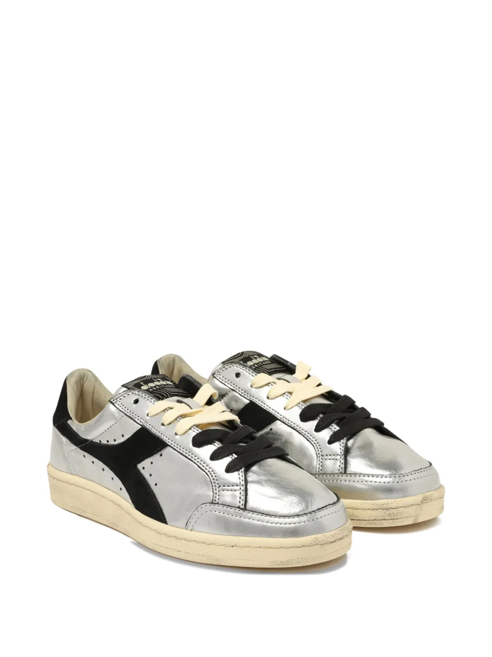 Diadora metallic-leather panel sneakers | Low-Tops | Image 2