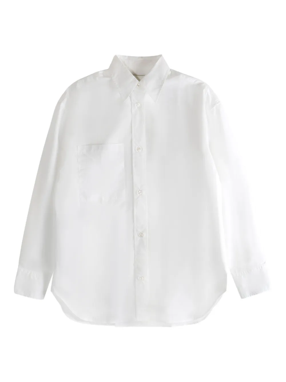 Studio Nicholson Leto patch-pocket long-sleeve shirt | White | Image 1
