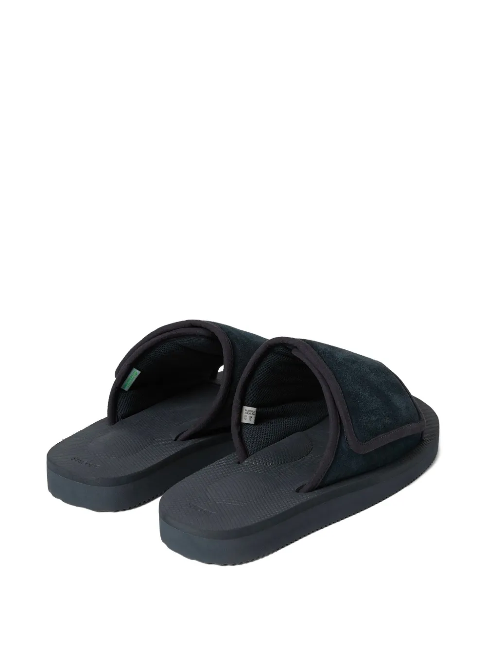 Suicoke x Thisisneverthat suede strap slides Blue
