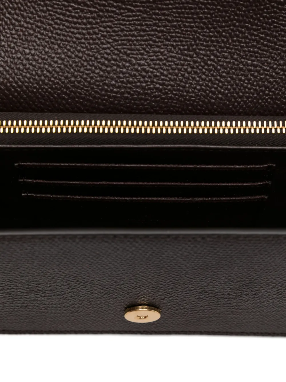 Valentino Garavani Kleine leren clutch Bruin