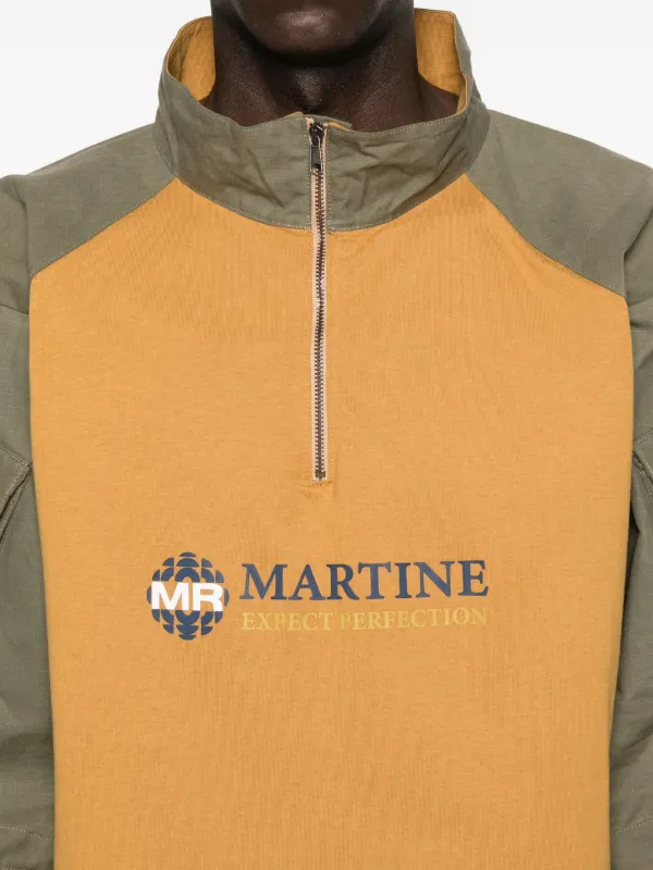 Martine rose ハーフジップトレーナー Martine Rose half-zip Sweatshirt | Brown | FARFETCH