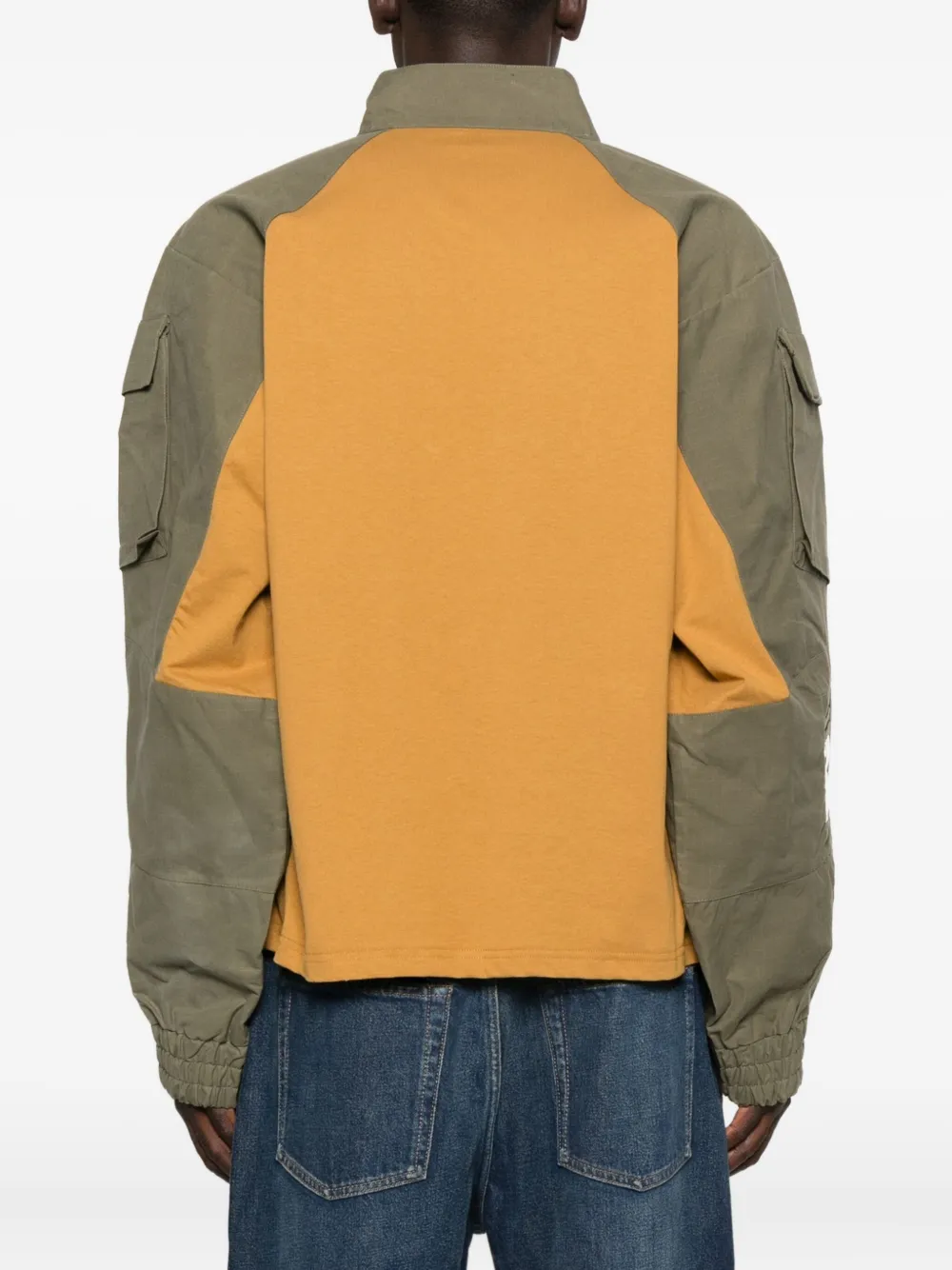 Martine Rose Shrunken Utility Sleeve Shirt In Green