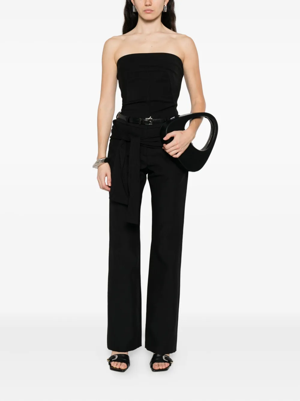 Coperni tie-waist trousers - Zwart
