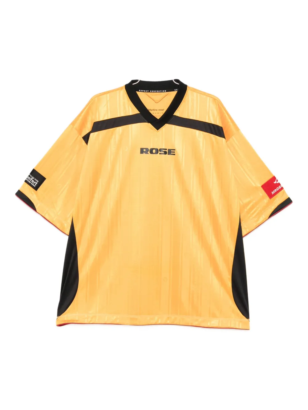 Martine Rose V-neck T-shirt | Yellow | Image 1