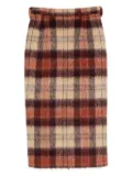 Nº21 Rock checked wool skirt - Neutrals