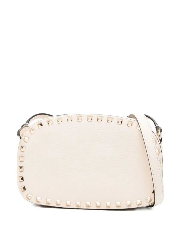 Valentino Garavani Small Rockstud Calf Leather cross-body Bag Neutrals  FARFETCH IL