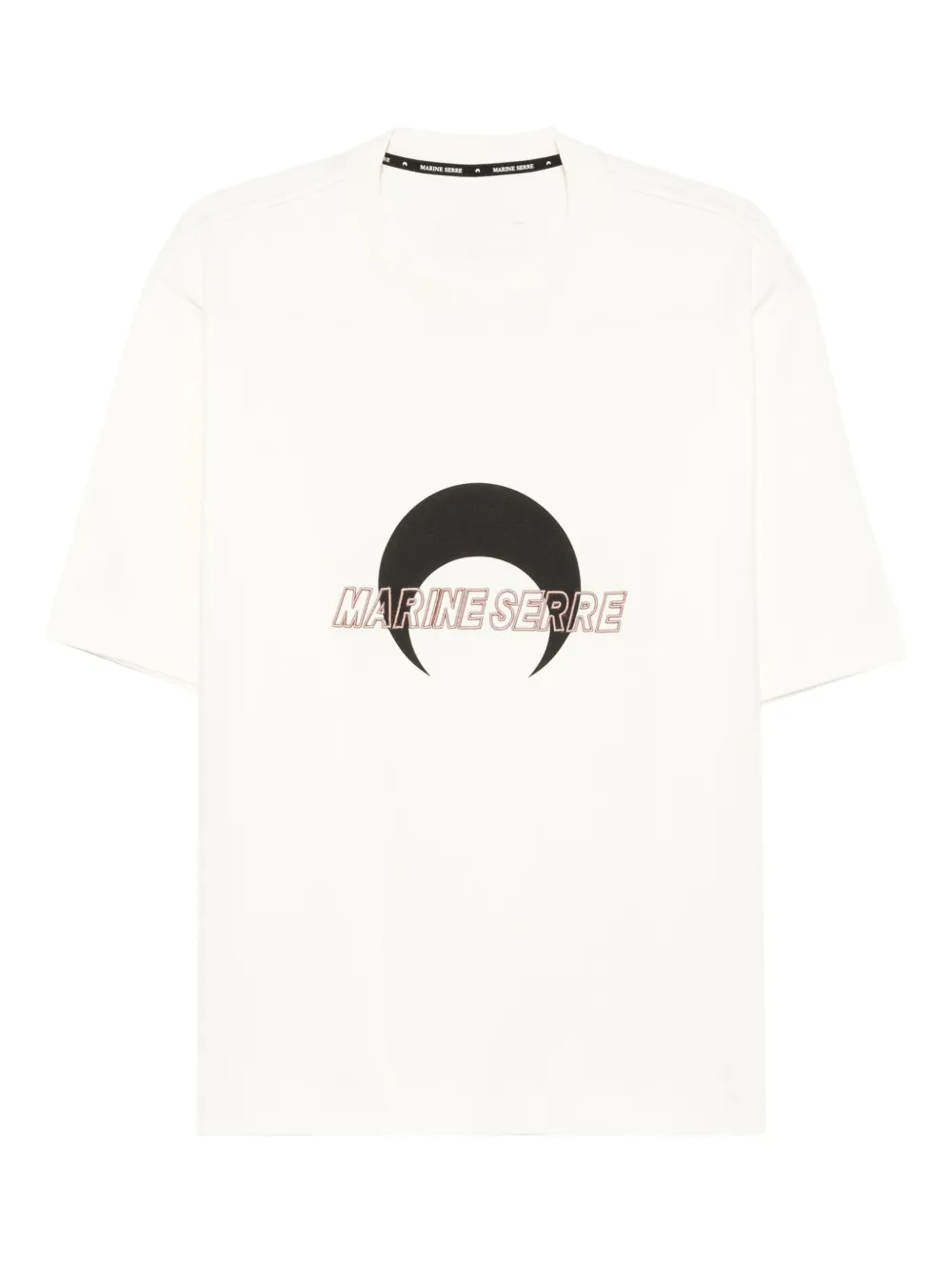 Marine Serre logo-print T-shirt | Neutrals | Image 1