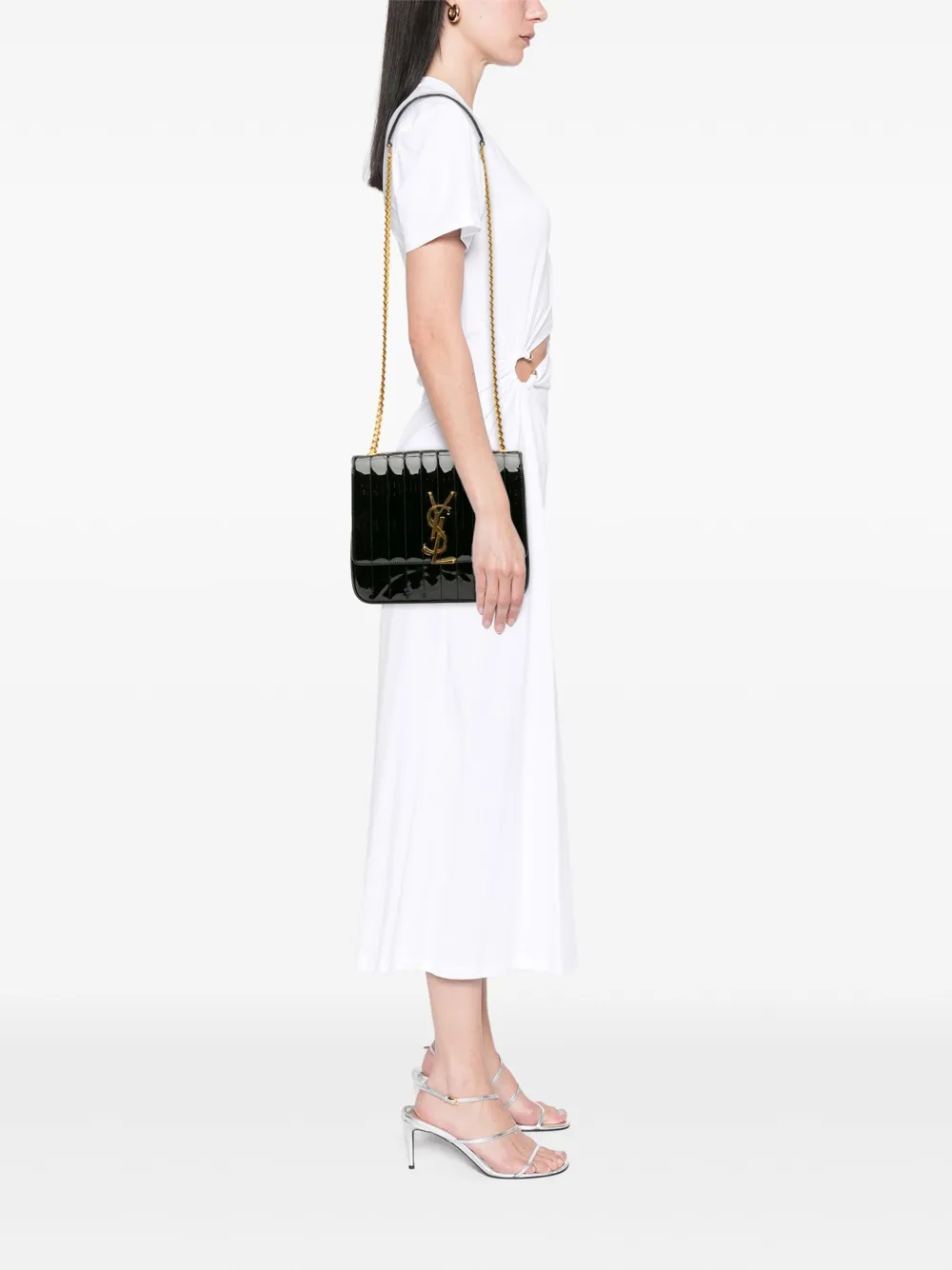 Saint Laurent Pre-Owned 2018 Large Patent Vicky crossbody bag | Pre-Owned | Image 2