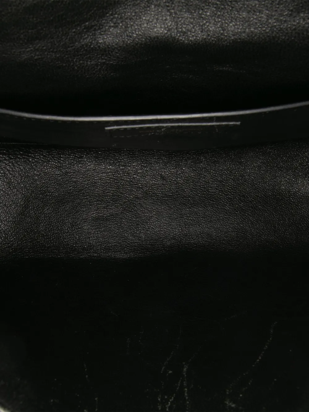 Pre-owned Saint Laurent 2018 Large Patent Vicky Crossbody Bag In Black