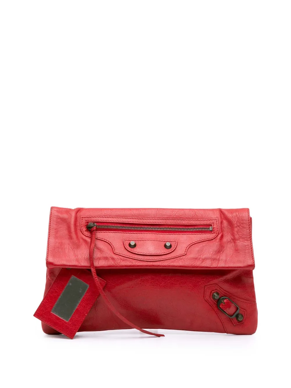 Balenciaga Pre-Owned 2003-2025 Lambskin Motocross Classic Envelope Balenciaga Pre-Owned 2003-2025 Lambskin Motocross Classic Envelope