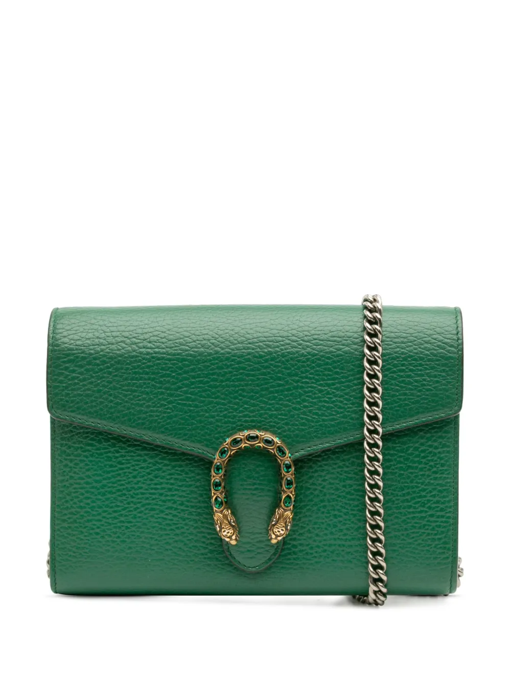 Gucci Pre-Owned 2016-2025 Mini Leather Dionysus Wallet on Chain crossbody bag | Green | Image 1