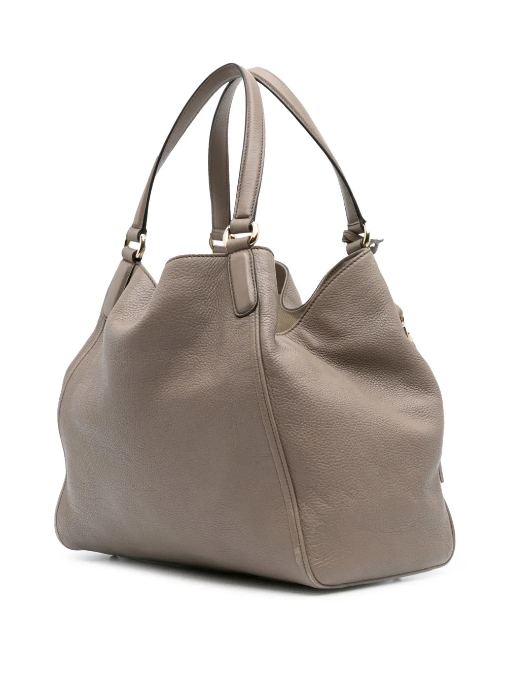 Pre-owned Gucci 2016-2025 Medium Leather Soho Cellarius Tote Bag In Brown