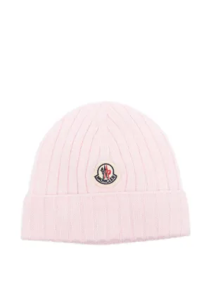 Moncler Enfant イヤーフラップ ハット | ピンク | FARFETCH JP