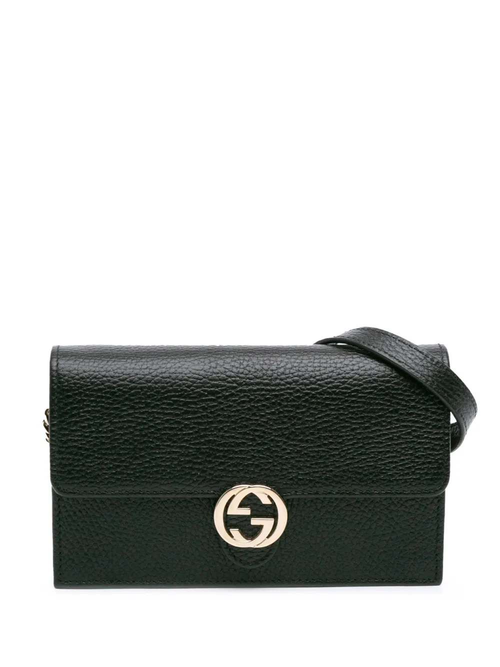 Gucci Pre-Owned 2016-2025 インターロッキングG ダラー カーフスキン ウォレットオンチェーン ショルダーバッグ - Gucci Pre-Owned 2016-2025 インターロッキングG ダラー カーフスキン ウォレットオンチェーン ショルダーバッグ -