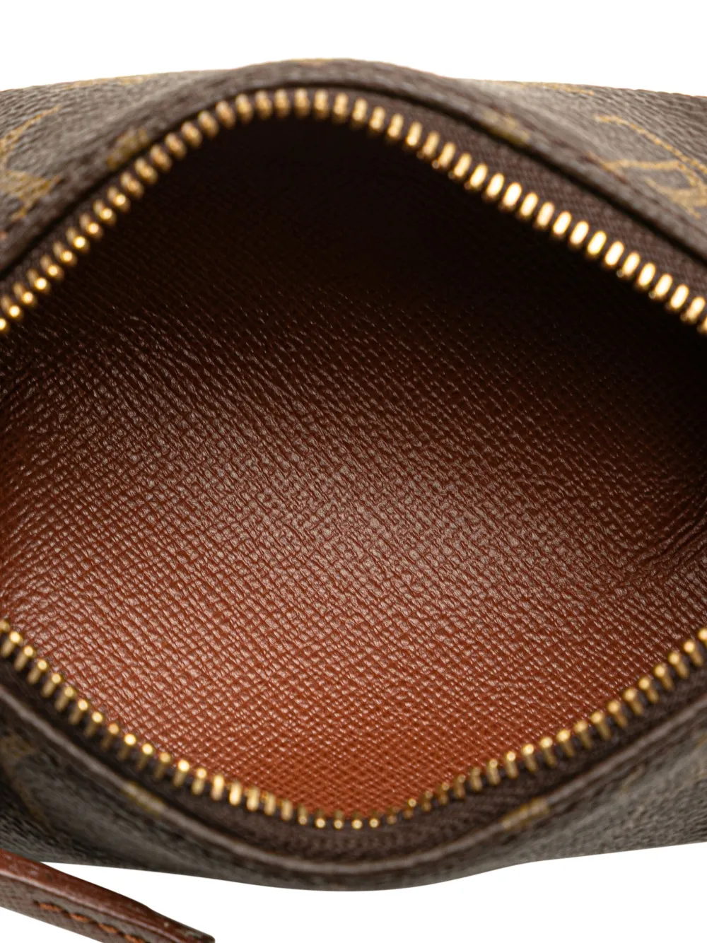 Pre-owned Louis Vuitton 1990-2015 Monogram Papillon Pochette Handbag In Brown