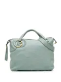 Gucci Pre-Owned 2016-2025 Leather Twill satchel - Blue