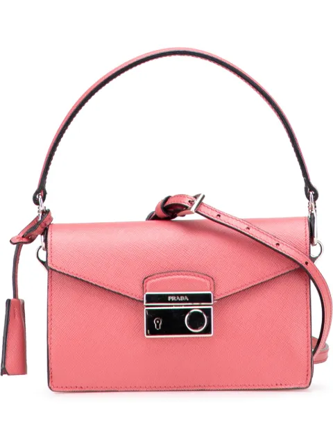 Prada Pre-Owned 2013-2025 Mini Saffiano Lux Sound satchel