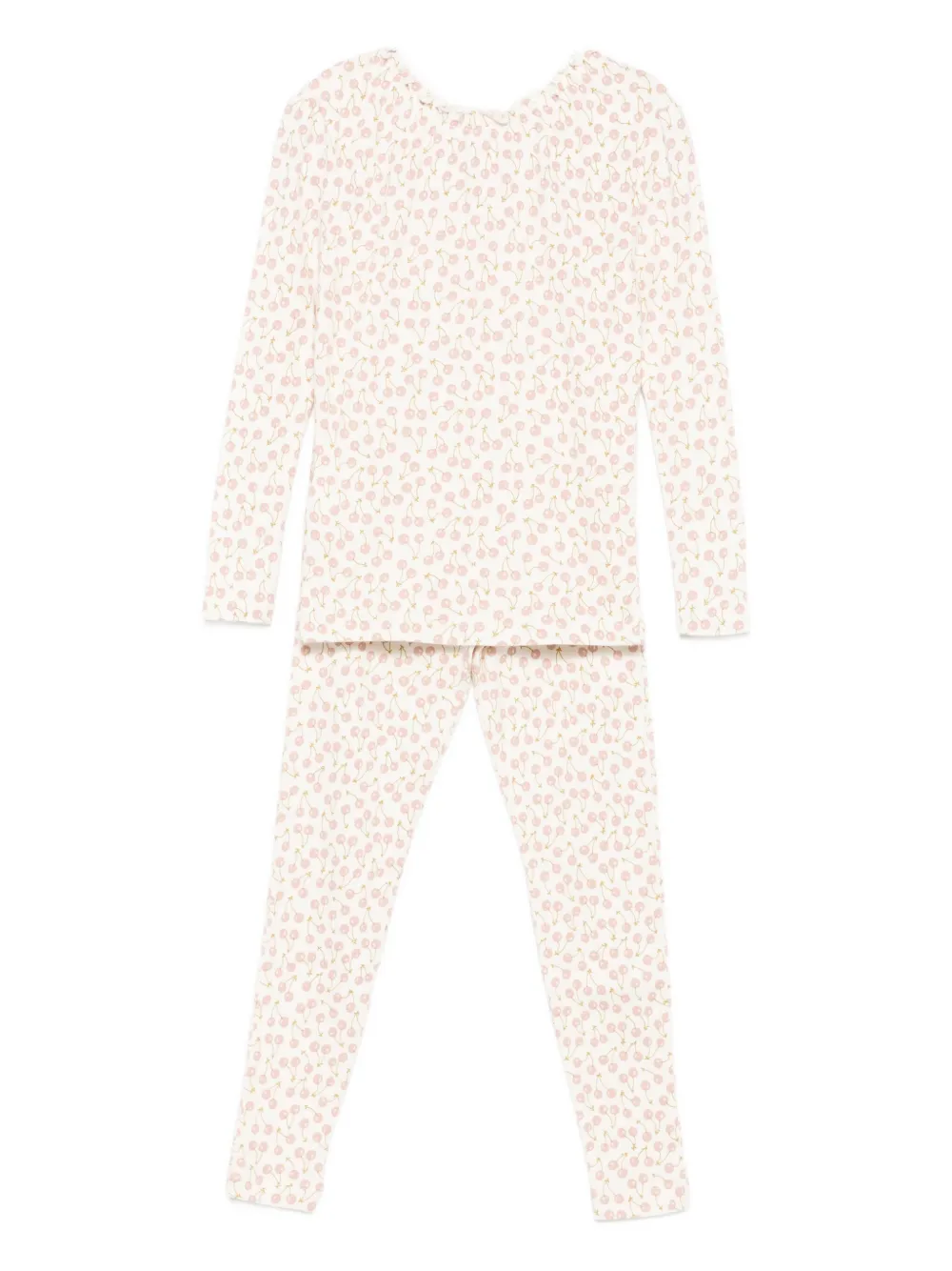 Bonpoint cherry-print pyjamas Beige
