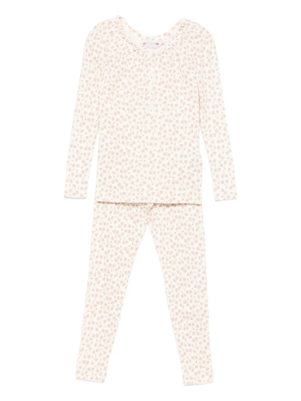 Bonpoint cherry-print pyjamas Beige