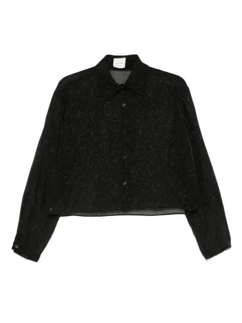 Alysi glitter-detail collared shirt
