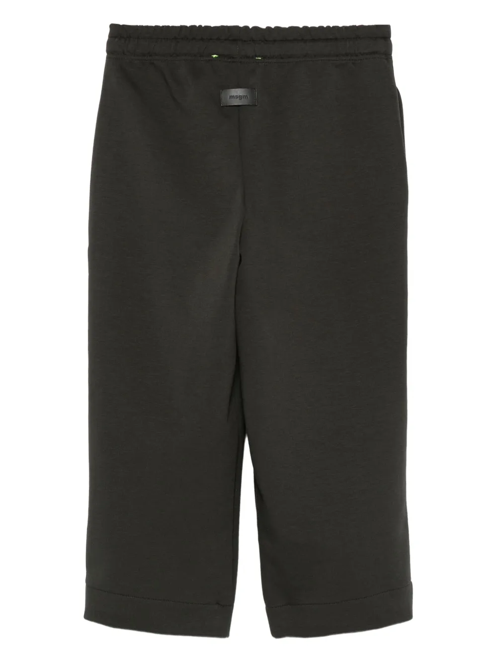 MSGM Kids logo-print drawstring trousers Zwart