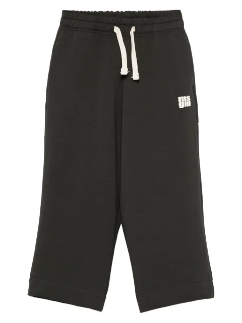 MSGM Kids logo-print drawstring trousers