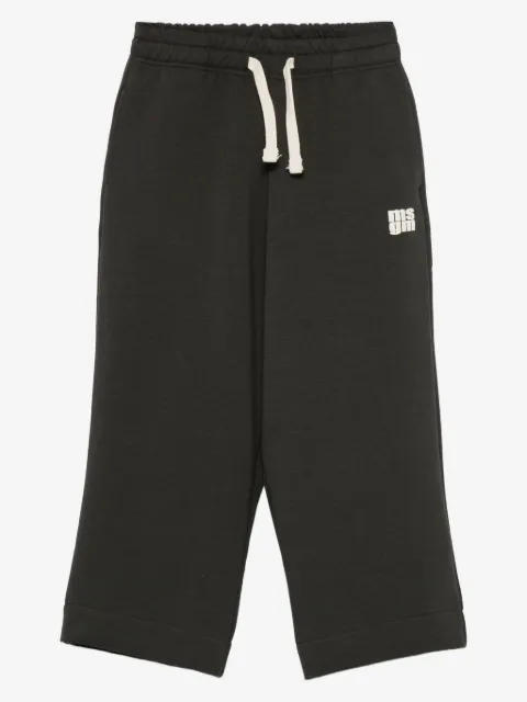 MSGM Kids logo-print drawstring trousers