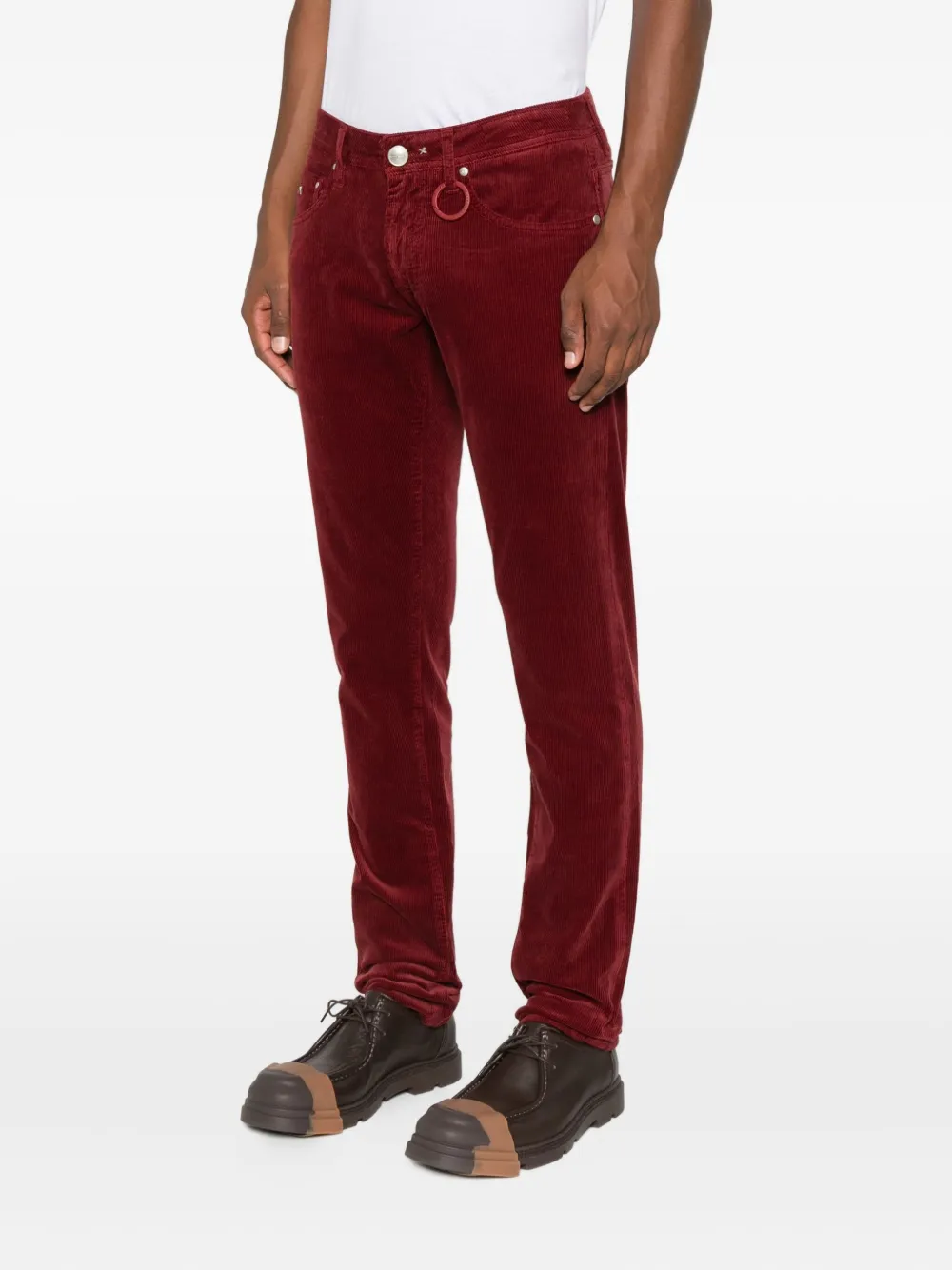 Sartoria Tramarossa Leonardo Corduroy Trousers In Red