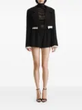 2310 STUDIO cropped-jacket tailored-shorts suit - Black
