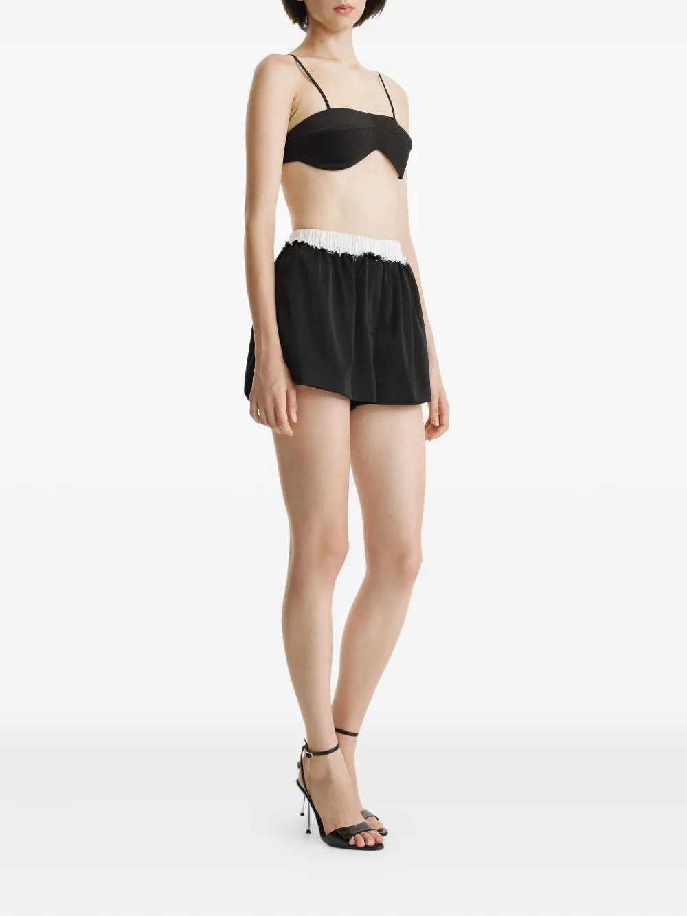  2310 Studio Elastic-waistband Pocket Shorts - Black 