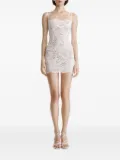 2310 STUDIO lace corset mini dress - White