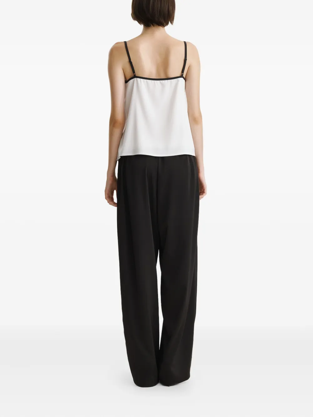  2310 Studio Lace-insert Top - White 