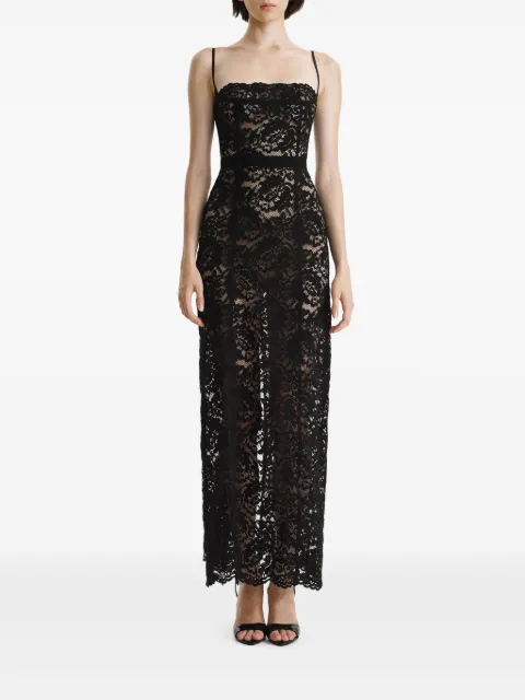 2310 STUDIO lace-insert sleeveless maxi dress