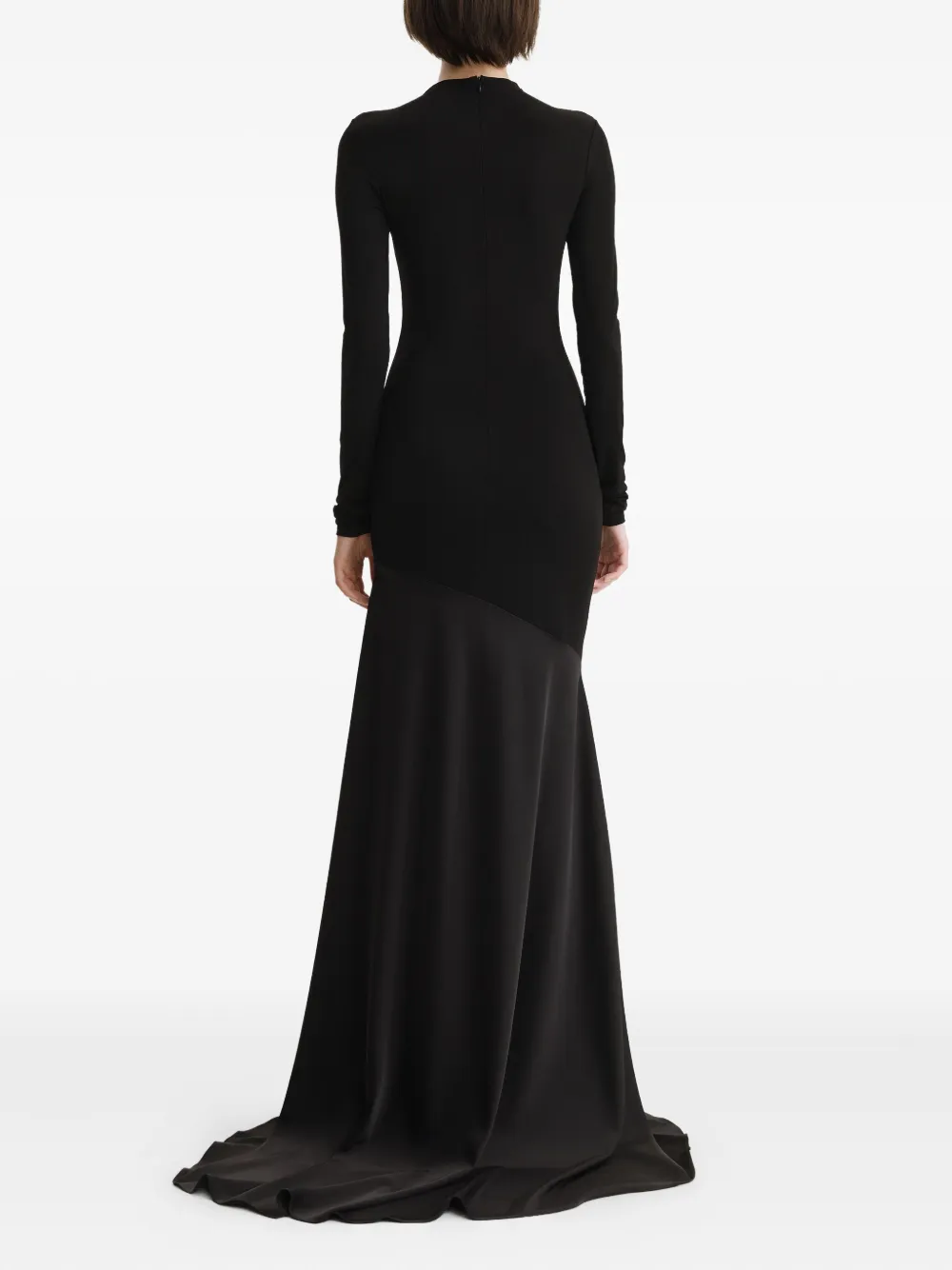 2310 STUDIO Maxi-jurk met lange mouwen Zwart