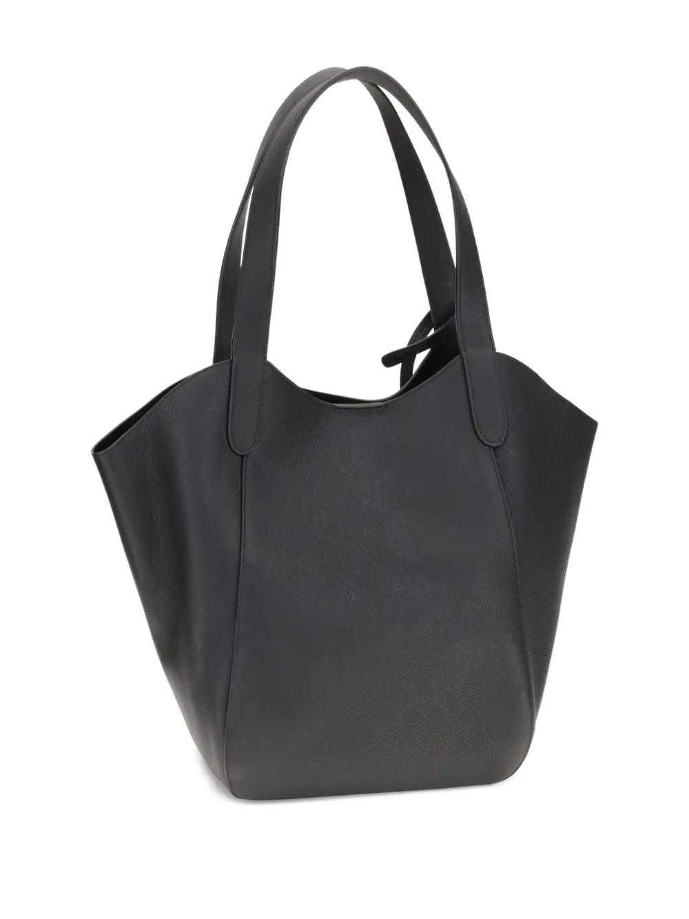 Giorgio Armani medium suede tote bag - Zwart