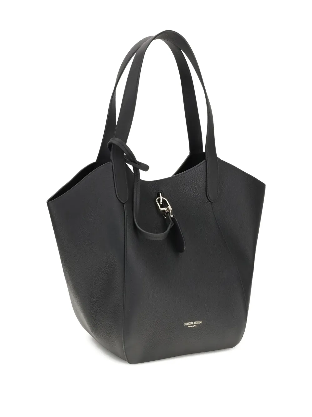 Giorgio Armani Medium suède shopper Zwart
