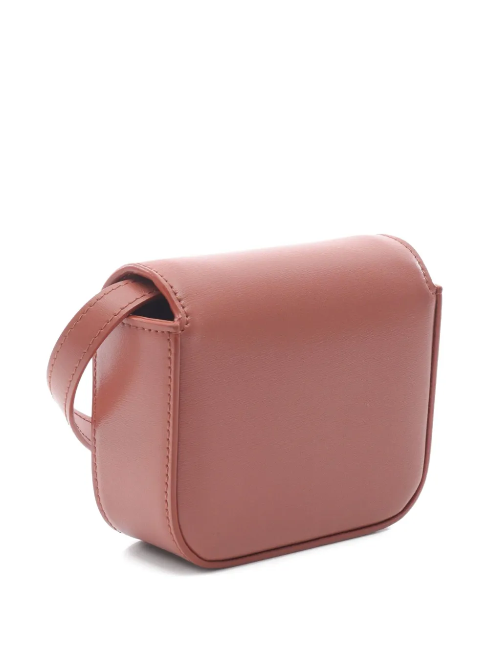Pre-owned Celine 2010s Mini Claude Triomphe Shoulder Bag In Brown