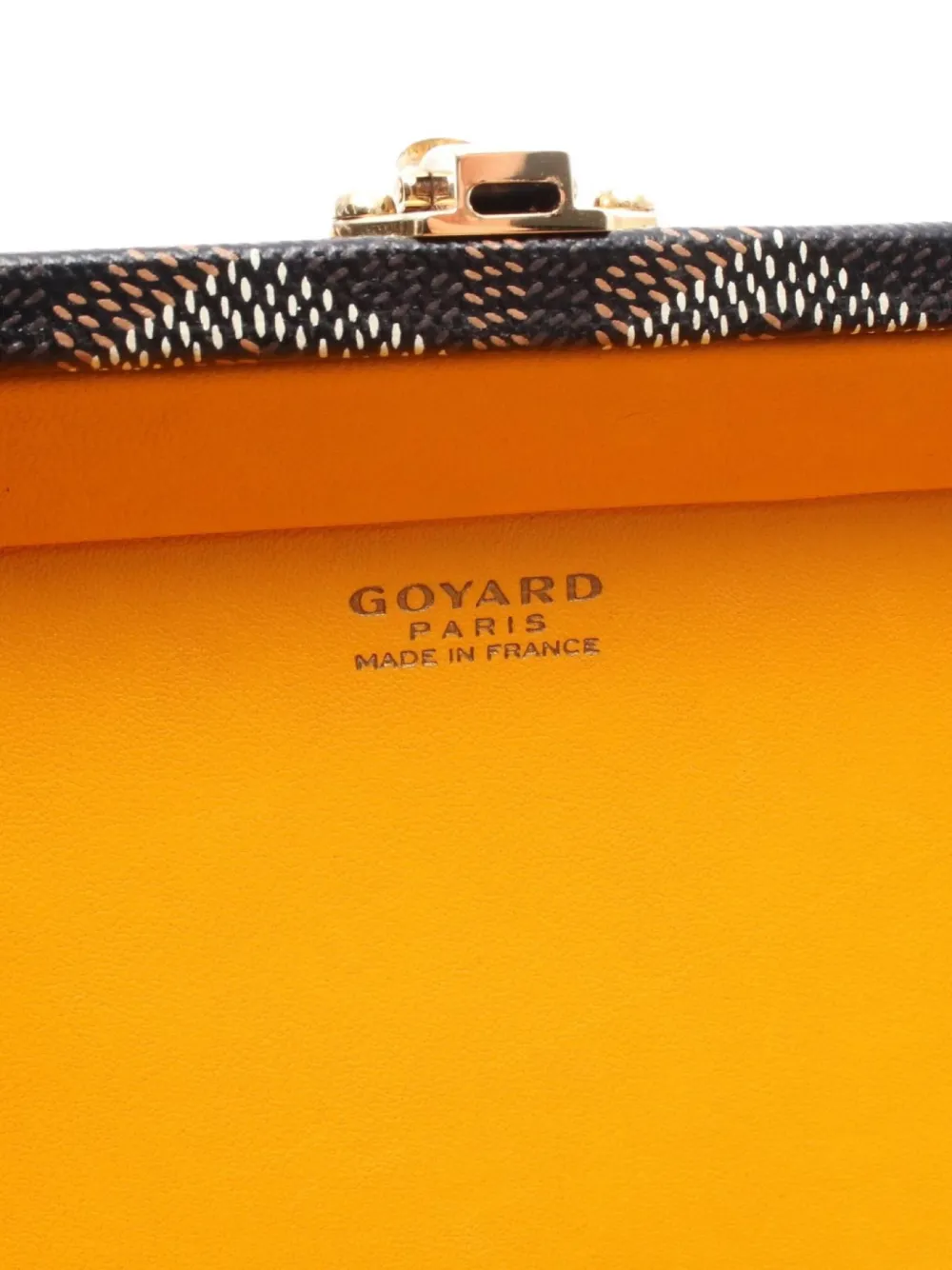 Pre-owned Goyard 2010s Minaudière Trunk Shoulder Bag In Black