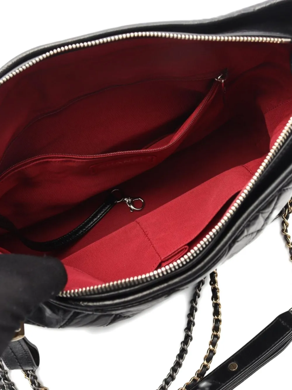 Pre-owned Chanel 2017-2018 Large Gabriel De  Shoulder Bag In Black