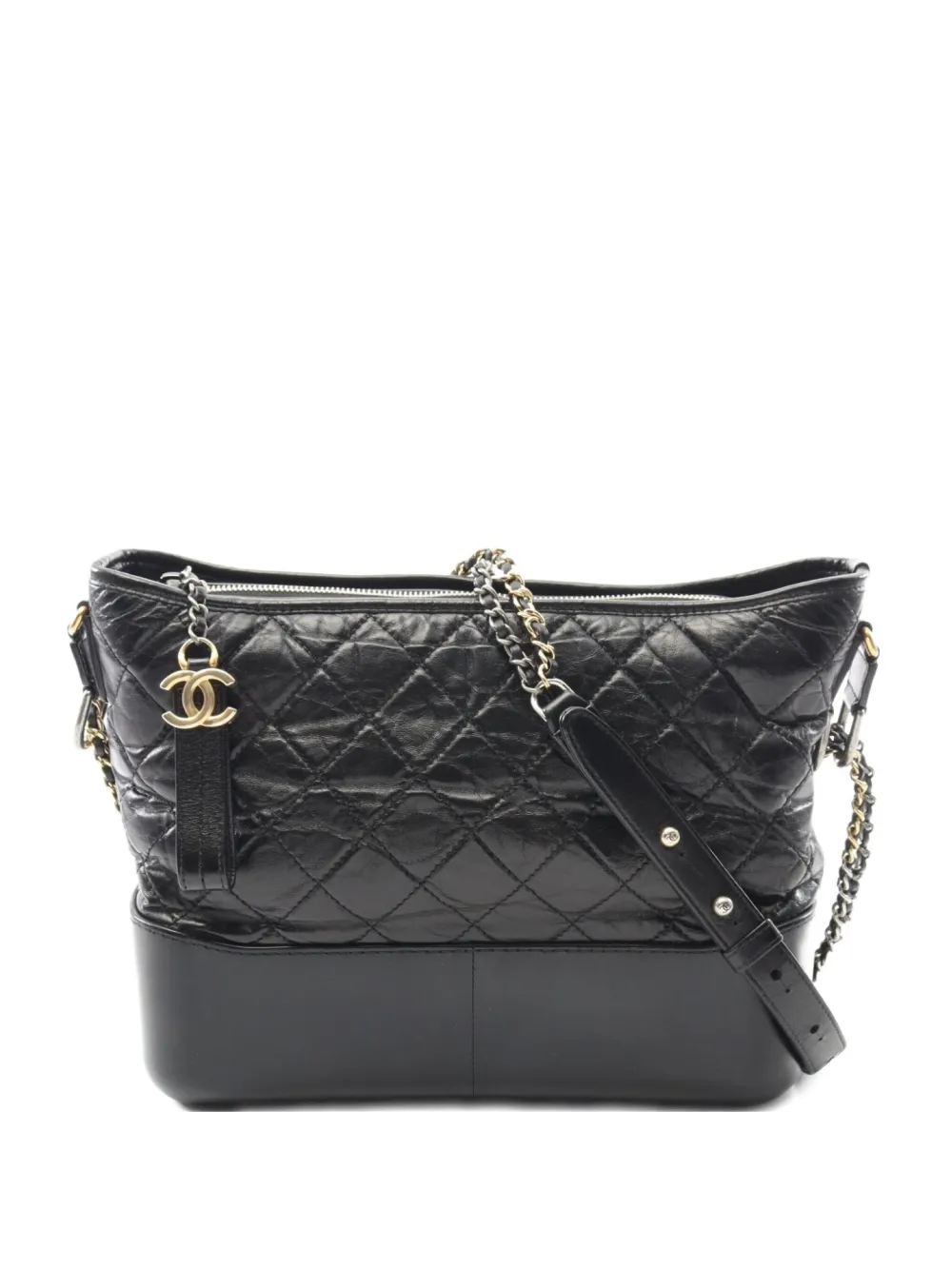 CHANEL Pre-Owned 2017-2018 ガブリエル ドゥ シャネル ショルダーバッグ L - ブラック CHANEL Pre-Owned 2017-2018 ガブリエル ドゥ シャネル ショルダーバッグ L - ブラック
