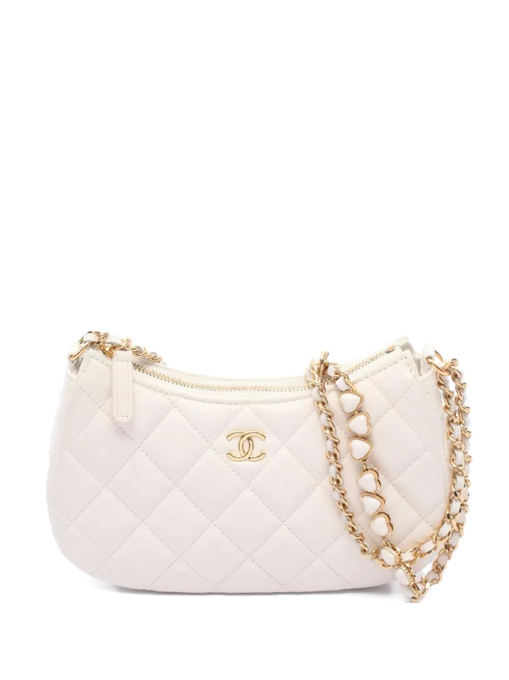 CHANEL Pre-Owned 2021s キルティング ショルダーバッグ - ホワイト CHANEL Pre-Owned 2021s キルティング ショルダーバッグ - ホワイト