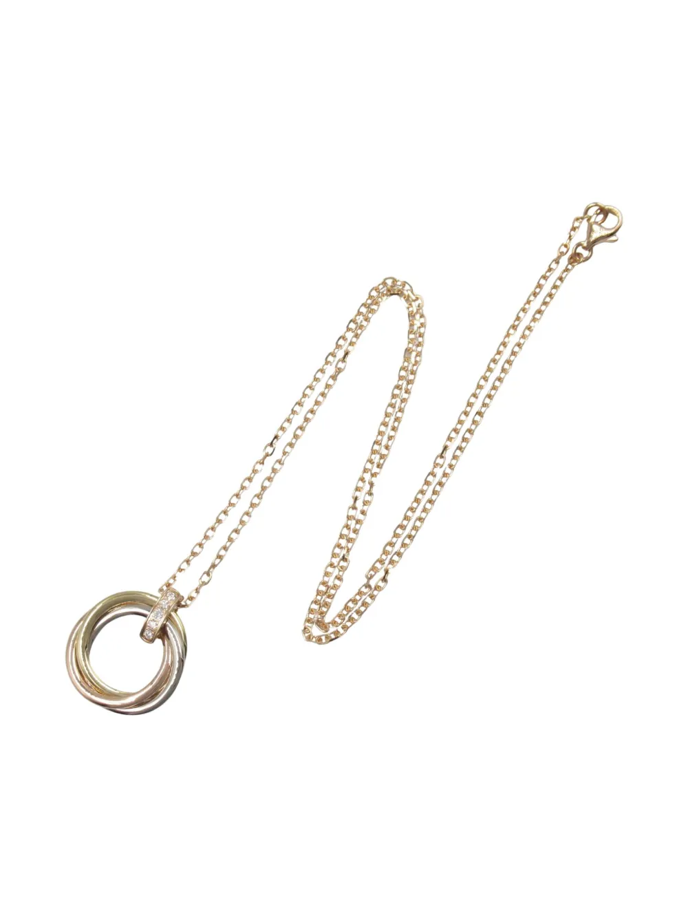 Cartier 2010s 18kt gold Trinity diamond necklace | Gold | Image 1