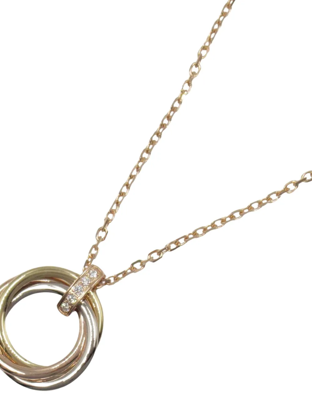 Cartier 2010s 18kt gold Trinity diamond necklace | Image 2