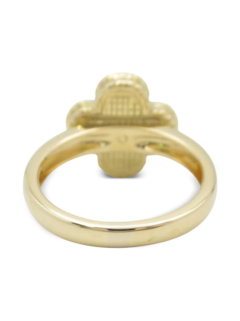 Van Cleef & Arpels 2010s 18K yellow gold Alhambra mother of pearl and diamond ring | Image 2
