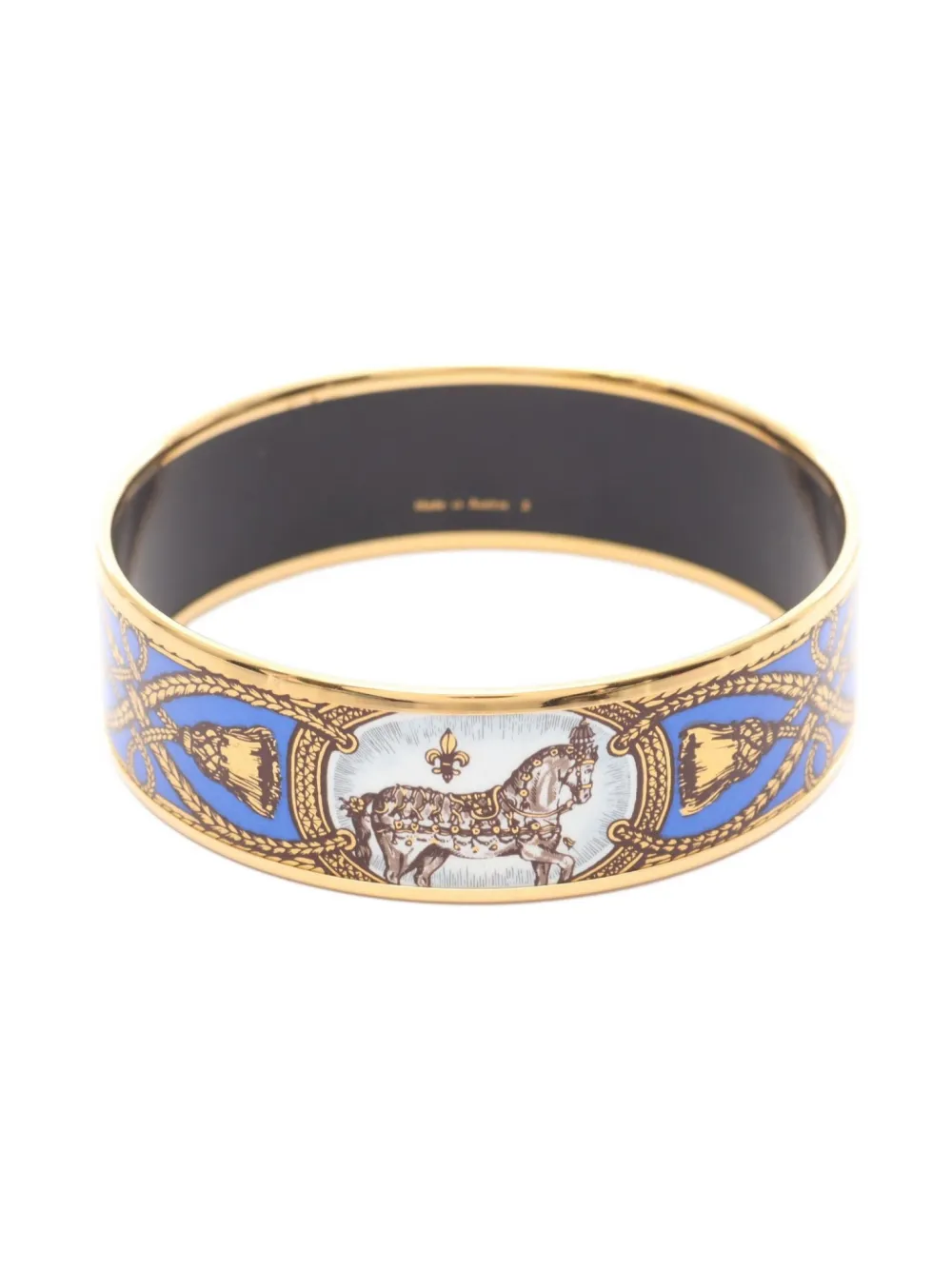 Pre-owned Hermes 2010s Email Gm Bangle In Gold