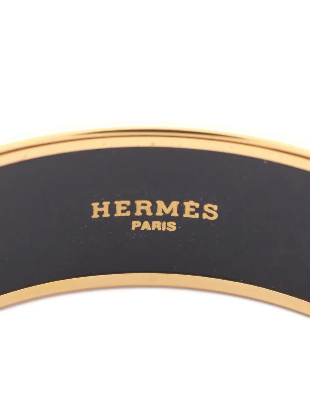 Pre-owned Hermes 2010s Email Gm Bangle In Gold