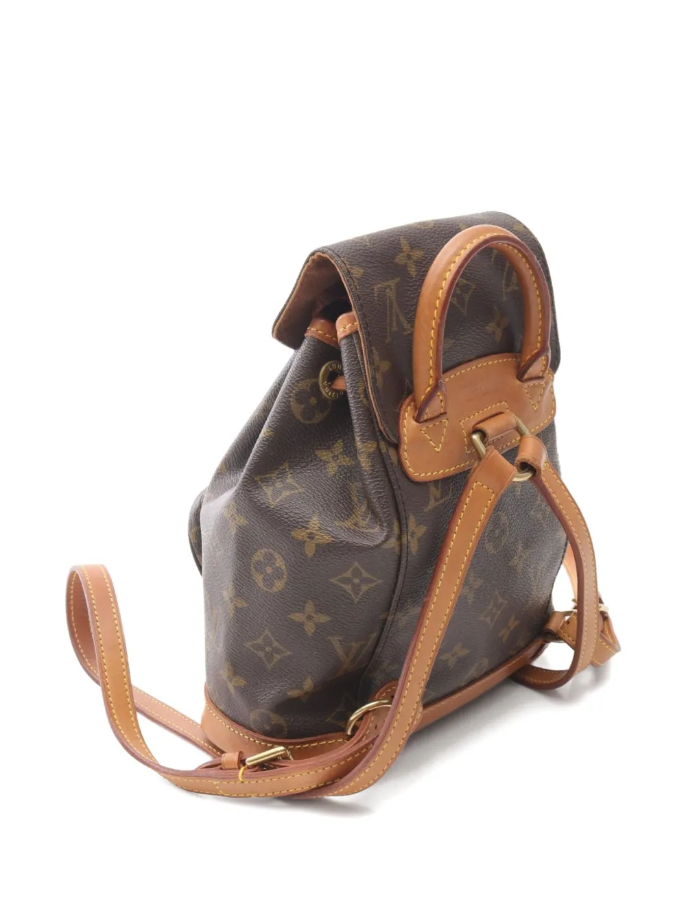Pre-owned Louis Vuitton 1997 Mini Monogram Backpack In Brown