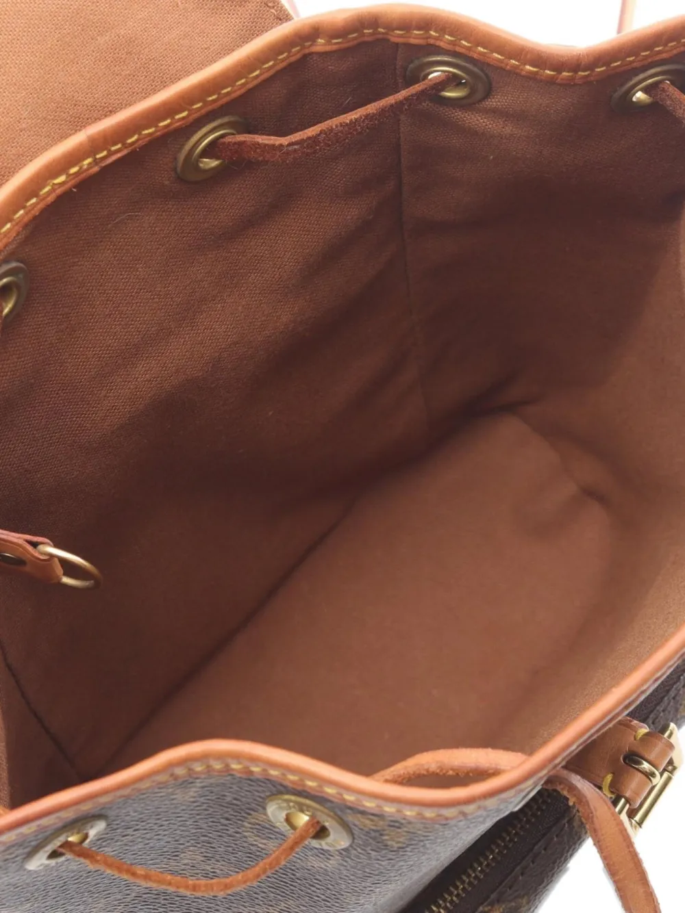 Pre-owned Louis Vuitton 1997 Mini Monogram Backpack In Brown