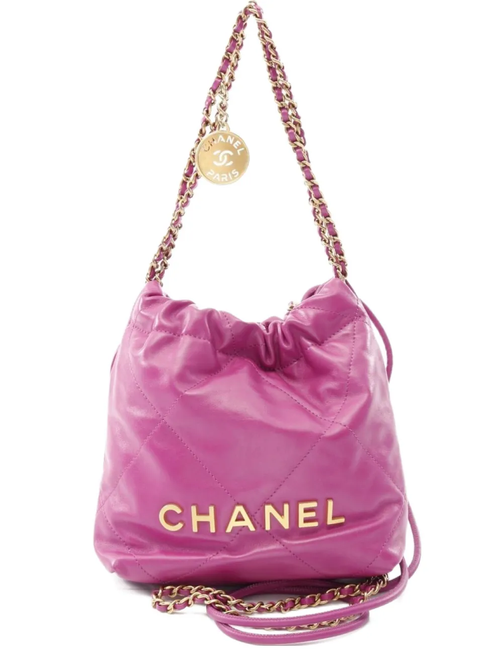 CHANEL Pre-Owned 2021 Chanel 22 chain shoulder bag | Purple | Image 1